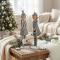 Dekofigurer vinter barnefigurer jenter H19cm 2stk | Floristik24.no