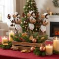 Dekorative julegrener kunstblanding assortert 29cm 3 bunter | Floristik24.no