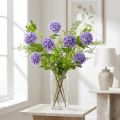 Snøball kunstige blomster lilla blomst 5 skjermer L78cm 2stk | Floristik24.no
