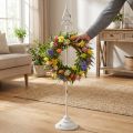 Kransholder hvit shabby chic kransstativ 1 krok H76cm | Floristik24.no