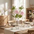 Pynt Peoner Rosa 3 Blomster Lang Stengel L80cm 2stk | Floristik24.no