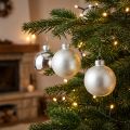 Julekuleglass Ø6cm sølvblanding 24 stk | Floristik24.no