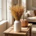 Naturlig tørket lingress for tørkede blomsterarrangementer Linum Natur 60cm 180g | Floristik24.no