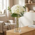 Kunstig hortensia gigantisk dekorativ blomst hvit Ø23cm L84cm | Floristik24.no