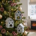 Juleanheng metallhus Shabby Chic H9,5cm 3 stk | Floristik24.no