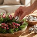 Sypresskjegler 3 cm hvitvasket 500 g | Floristik24.no