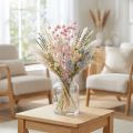Jordbærtistel, tørket tistel, tisteldekorasjon, lys rosa, 58 cm, 100 g | Floristik24.no