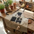 Hageredskapsveske forkle hageforkle khaki 83×85cm | Floristik24.no
