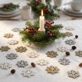 Snowflakes treglitterblanding Ø2cm 144p | Floristik24.no