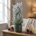 Kunstig einer i potte snødd kunstplante H47cm | Floristik24.no