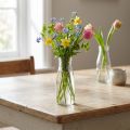 Flaskedekorasjon i glassflaskevase laget av glass Ø7,5 cm H19 cm | Floristik24.no