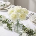Nellikblomst hvit Ø9cm 12stk | Floristik24.no