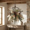 Metallkrone for oppheng rustbrun Ø31cm H31cm | Floristik24.no