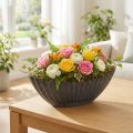 Planteskål med riller, plantebåt, antrasitt, 24 cm | Floristik24.no