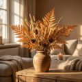 Oransje konserverte bregnedekorasjon 45 cm 10 deler Hjemmedekorasjon DIY | Floristik24.no
