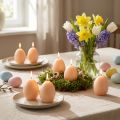 Påskelys, eggformet, eggformede påskelys, ferskendesign, Ø6 cm, H9 cm, 6 stk. | Floristik24.no
