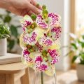 Kunstig orkidégren Phaelaenopsis Grønn Rosa H49cm | Floristik24.no