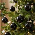 Sorte julekuler trekuler glass Ø4cm 24 stk | Floristik24.no