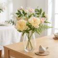 Dekorasjon Peoner Kunstige Blomster Gul Blossom L64cm 2stk | Floristik24.no