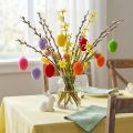 Pynteegg flokket fargerike 4cm 18 stk | Floristik24.no