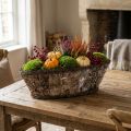 Planteskål plantekurv bjørkeranker dekorativ kurv 17×15×34cm | Floristik24.no