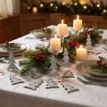 Glitrende juletre for strø 4cm 48 stk | Floristik24.no
