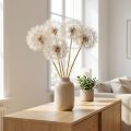 Dekorative tørkede blomster med gigantiske løvetann for moderne interiørdesign 12 cm 4 stk | Floristik24.no
