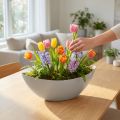 Planteskål 39cm x 12,5cm H13cm lys grå, 1stk | Floristik24.no