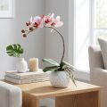 Rosa orkidé i keramikkkrukke 31cm | Floristik24.no