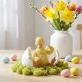 Klekket kylling, andefigur, andunge i egg H10cm B12,5cm | Floristik24.no