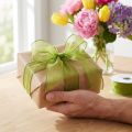 Chiffonbånd organzabånd dekorative bånd organza grønt 25mm 20m | Floristik24.no