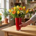 Vase “Fizzy” Ø13,5cm H20cm rød 1 stk | Floristik24.no