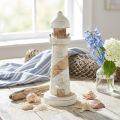Fyrtre Maritim Dekorasjon Naturhvit Ø10,5 cm H28,5 cm | Floristik24.no