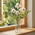 Kunstige blomster Cosmea hvite silkeblomster H51cm 3 stk | Floristik24.no