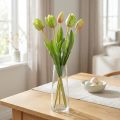 Kunstige blomster tulipangrønn, vårblomst 48cm bunt på 5 | Floristik24.no