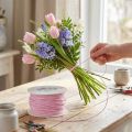 Papirsnor trådpakket Ø2mm 100m rosa | Floristik24.no