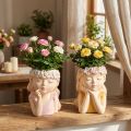 Plantekar Keramikk Drømmejente Assortert H19,5cm 2stk | Floristik24.no