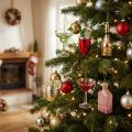 Mini cocktaildekorasjoner til å henge på juletreet, 14 cm, 6 stk. | Floristik24.no