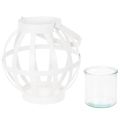 Hagelykt, metall og glass,