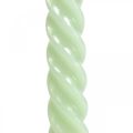 Floristik24 Vridde lys spirallys grønn mint Ø2,2cm H30cm 2stk