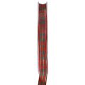 Floristik24 Gavebånd Scottish Christmas Ribbon Rød Grønn 10mm 20m