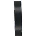 Floristik24 Gavebånd svart sørgeblomst dekorativt bånd 25mm 50m
