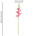 Kunstig gladiolase med dekorative blomster, 88 cm | Floristik24.no