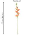 Kunstig gladiolus med mange blomster til en bukett, 88 cm | Floristik24.no