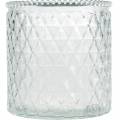 Floristik24 Dekorativ glass diamant glass vase klar blomstervase 2stk