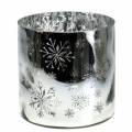 Floristik24 Julepynt lykteglass metallisk Ø20cm H20cm