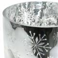 Floristik24 Julepynt lykteglass metallisk Ø20cm H20cm