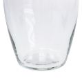 Floristik24 Glassvase Hette klar Ø13,5cm H19,5cm