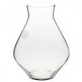 Floristik24 Blomstervase glass løgformet glassvase klar dekorativ vase Ø20cm H25cm