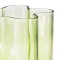 Floristik24 Glassvase grønn vase blomster dekorativ vase Ø15cm H20cm